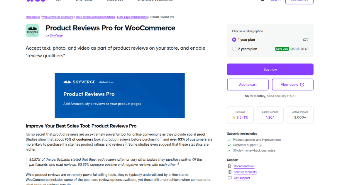 WooCommerce Product Reviews Pro Thumbnail